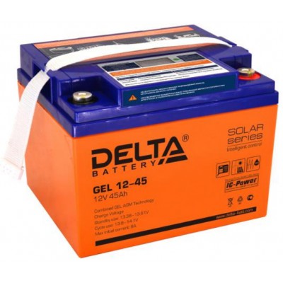 AGM аккумулятор Delta GEL 12-45